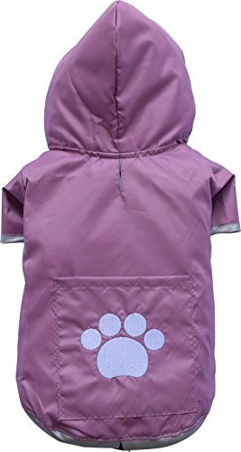 Doggy Dolly BD013 Big Dog Regenmantel für Große Hunde Zwei Pfoten, rosa, Größe : XXS