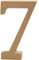 Creativ Deko-Nummer 7, MDF, 13 x2 cm, Braun