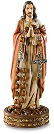 Sacred Heart of Jesus Rosenkranz oder Schmuck Halter 8 1/5,1 cm Kunstharz Statue of Christ von CB