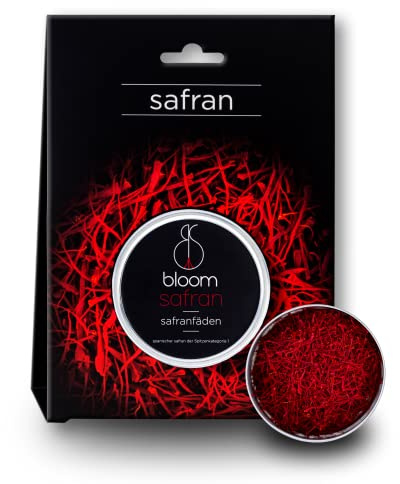 bloom safran – 2 Gramm Safranfäden der Spitzenkategorie I - Premium Qualität (2 Gramm)