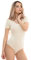 Evoni Damen Body kurzarm creme S
