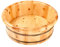 ERHANG Pedicure Bowl Wooden Foot Basin Spa Massage Household Cypress Wood Foot Tub Thickening Foot Bath Barrel