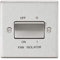Knightsbridge CS11BC 10AX 3 Pole Fan Isolator Switch - Square Edge Brushed Chrome, 10.5 mm*89.0 mm*89.0 mm