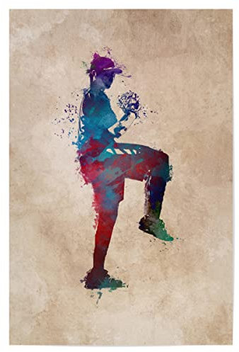 artboxONE Poster 30x20 cm Sport Baseball Player Sport Art - Bild Player Baseball Baseball Player