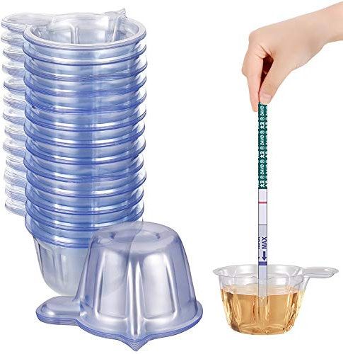 metagio 200 Pcs Urine Cups, Disposable Plastic Urine Collection Cups Specimen Cups for Pregnancy Ovulation Test?40 ML?