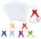 AUERVO 60PCS Clear Resealable Flat Cello Bags - OPP Plastic Cellophane Storage Bags for Sweet/Party/Gift/Home with Mix Colors Pull Bows