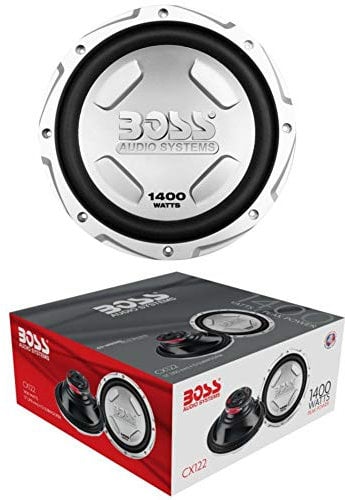 1 SUBWOOFER compatibile con BOSS AUDIO SYSTEMS CX122 CX 122 30,00 cm 300 mm 12 di diametro single voice coil 4 ohm 700 watt rms 1400 watt max auto car, 1 pezzo