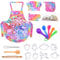FUQUN Kids Baking Set with Unicorn Apron, Little Chef Role-Playing Game Comprehensive Kids Cooking Set with Apron Baking Accessories for Kids Cooking Set Toys for Kids Age 3-8