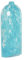 Jarrón DKD Home Decor 12,5 x 6,5 x 28 cm Cristal Azul Mediterráneo