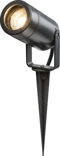 Knightsbridge - 230V IP65 GU10 Polycarbonate Spike Light - Anthracite