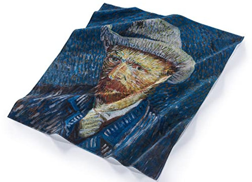 Musearta Unisex Strandhandtuch mit dem Motiv Self-Portrait with Grey Felt Hat des Künstlers Vincent Van Gogh aus Baumwolle in der Größe 120x150 cm, BT-VG-SH-V424391