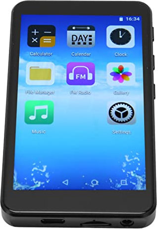 Touch Screen MP4 Player, WiFi FM Radio MP4 Player Recorder Supports Android Daily Use Memory Card for Travel (32GB)