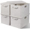 4x24L Storage Bins with Lids for Organizing-Decorative Storage Boxes with Lids Fabric Closet Storage Bin for Clothes Linen Storage Organizer Boxes Baskets Bedroom Storage and Organization-Beige