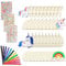 KERANEET 55 Stück Einhorn Bastelset Kit Einhorn Holz Bastelset Kindergeburtstag Basteln Holz Basteln Kinder für Mädchen Jungen Geburtstag Party Geschenk