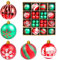 JOFONY Weihnachtsbaumkugeln,44 Stück Weihnachtskugeln Set,6cm und 3cm Christbaumkugeln Weihnachtsbaumschmuck Weihnachtskugeln Rot und Grün baumkugeln für Indoor Outdoor Weihnachtsbaum Deko