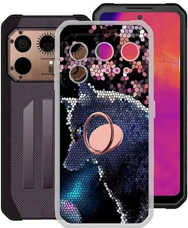 KJYFOANI für IIIF150 Raptor Handyhülle, Stoßfeste Case Silikon Schutzhülle mit 360° Drehbar Handy-Ringhalter, Transparent Kratzfeste Rückseite Hülle für IIIF150 Raptor (6.8) - Collage