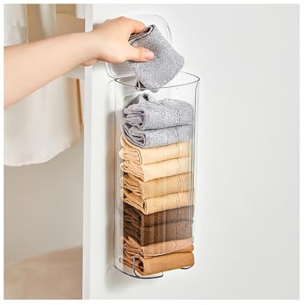 Unterhosen Socken Organizer, Multifunktionaler Wand-Organizer für Müllsack, Krawatten & Unterwäsche Müllbeutelspender Kleiderschrank Ordnungssystem