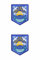 Set mit zwei – Stalker – Clear Sky – zum Aufbügeln auf der Rückseite – bestickter Aufnäher/Abzeichen/Emblem