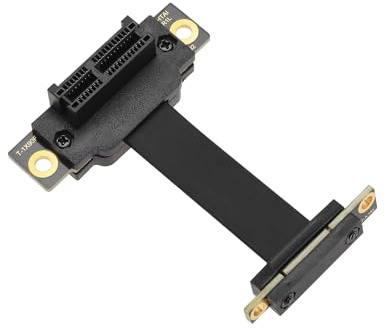 Create idea Cavo di prolunga PCIE doppio a 90 gradi ad alta velocità PCI Express 3.0 da maschio a femmina, scheda di rete wireless, cavo di connessione per scheda audio (5 cm)