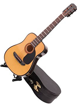 BESTonZON 1stk Haushaltsdekoration Retro-dekor Dekoration Für Zu Hause Heimzubehör Musikalisches Schreibtischzubehör Wohnkultur Puppenhauszubehör Zubehör Für Spielsets Gitarre Mini Bambus