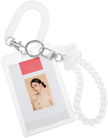 GEEHUA Klarer Acryl Fotokartenhalter, Innenmaße 9 x 5,6 mm/3,54 x 2,20 Zoll Transparenter Ausweishalter Kreditkarte Id Bankkarte Bus-Karte Studentenkarte(Vertikal)