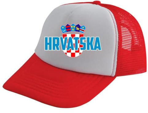 Kroatien Basecap, Hrvatska, Fußball, Trucker Cap, Croatian Baseball Cap