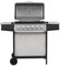 ZEYUAN Gasgrill mit 6 Brenner, Grill Gas, Gas Tischgrill, Tischgasgrill, Grill Für Balkon, Kombigrill, Grillstation,n Edelstahl Silbern
