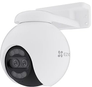 EZVIZ 4K Dual-Lens Kamera Überwachung aussen, PTZ WLAN Kamera mit 30m Farbnachtsicht, KI Personen-/Fahrzeugerkennung, Auto-Tracking und aktive Verteidigung, H80x