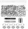 Bczhieulw 120 Set Oeillet Inox, 10mm Oeillet Couture, Oeillets Pour Baches，Oeillets Pour Baches Incluant l'outil de Perforation, Le Socle, l'outil d'installation, Adapté pour Sacs，Toile Bâche (10mm)