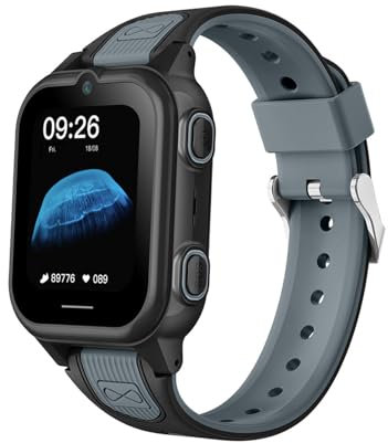 TKMARS Reloj GPS Infantil con GPS y Llamadas 4G Reloj Inteligente GPS para Niños Niñas Impermeable Reloj Teléfono GPS+WiFi+LBS Geolocalización, Geocerca,Videollamada,Cámara,SOS, Despertador,Música