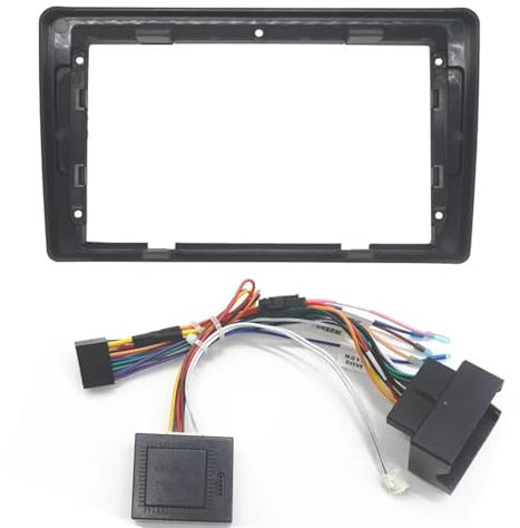 LiuROSE Auto-Audio-Rahmen Autoradioblende für vw Passat B5 Bora Golf IV,Autoradio Multifunktions Festrahmen CD-Player-Bildschirm Ersatzgehäuse,C-Fascia Cable Canbus