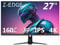 Z-Edge 27 Zoll 4K Monitor 160Hz 1ms UHD Gaming Monitor, 3840x2160 IPS Panel, LED Bildschirm, 450cd/m² Helligkeit, 1,07 Milliarden Farben, HDR10, FreeSync, HDMI & DisplayPort, VESA Kompatibel - Schwarz