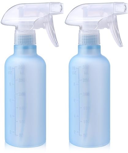 VEXPLO Lot de 2 petits flacons pulvérisateurs en plastique pour nettoyer les cheveux, plantes, animaux domestiques, brume/jet réglable, sans BPA, 300 ml