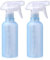 VEXPLO spruzzino per capelli ricci, spruzzino acqua per piante la pulizia capelli Animali, Regolabile Mist/Stream, bottiglia spray piccola in Plastica Senza BPA da 300ml, Confezione da 2