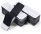 Kolamom 15 Pares Tiras Adhesivas de Gancho y Bucle de 3 cm × 10 cm, para Tela, Fijación, Organización y Almacenamiento, Negro