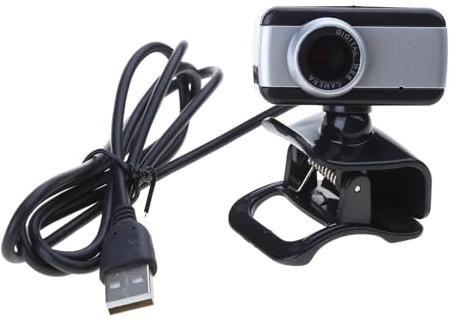Pjeghbvop Webcam portatile leggera per computer portatile PC Web Camera Microfono stereo incorporato Computer Video Chiamata completa Pc e microfono