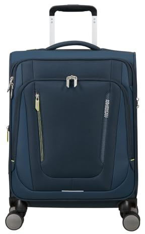 American Tourister Trolley Wanderlite Spinner Exp. TSA Dark Navy dunkelblau 56cm