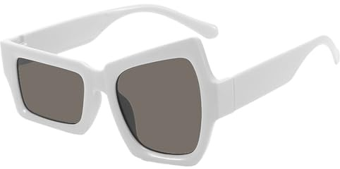 Fun Sunglasses Women - Cycling Eyewear for Outdoor Adventure | Lightweight Polycarbonate Lenses with UV Protection, Irregular Frame Design, Stylish Eyebrow Raising Glasses for Fishing Driving Hiking