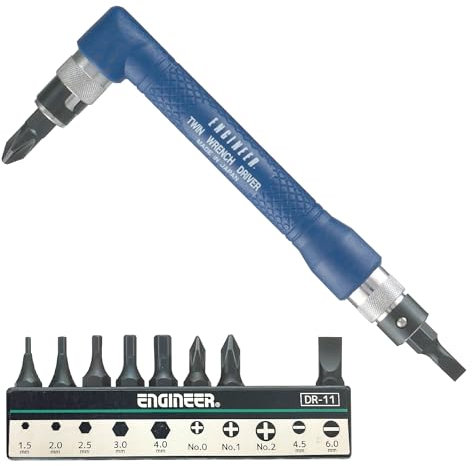 double ended twin wrench screwdriver (driver) with bits, Japanese quality. Engineer dr-07