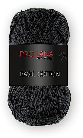 Basic Cotton - 50g - Farbe: 99, schwarz (33 Farben erhältlich)