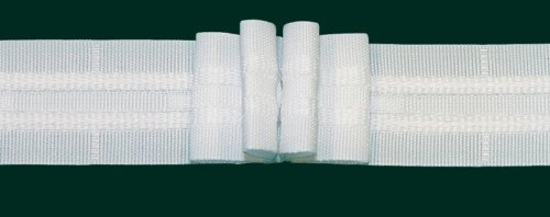 Ruther & Einenkel Faltenband mit 4 Falten, 26 mm, weiß, 300% / Aufmachung 10 m