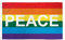 AZ FLAG Bandiera Arcobaleno Pace 150x90cm - Bandiera Peace - Rainbow Flag 90 x 150 cm