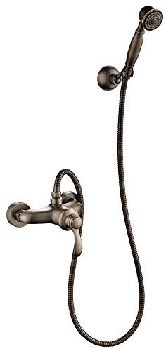 Retro Set per la Doccia Miscelatore Monocomando Rubinetto Doccetta Antico Ottone Sanlingo TILO
