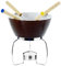 Home Fondueservice, Keramik/Rostfreier Stahl, Braun, 7 Stück