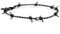 ECHT etNox Halskette Barbed Wire Edelstahl, Schwarz, Edelstahl