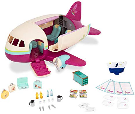 Li'l Woodzeez Air Plane Animal Juguete Aeropuerto Niños-Juego de Figuritas-3 Años + -Avión, Color marrón/a, M (Branford Ltd. 61533Z)