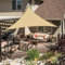 LOVE STORY Vela ombreggiante Triangolare 4x4x4m Impermeabile Tenda a Vela Sabbia Tenda da sole per esterno，PES Poliéster Protezione UV al 95% per Esterno,Giardino,Terrazzo,Balcone,Patio