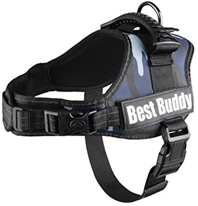 Flamingo Geschirr Best Buddy Pluto BLAU Camouflage M 60-80CM*38MM