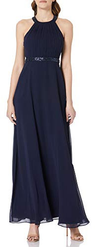 Vera Mont Damen Abendkleid rückenfrei 42, Night Sky