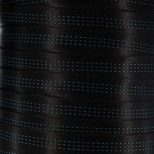 West Coast Paracord - Nastro tubolare in nylon da 1,8 cm, resistente, leggero, con resistenza alla rottura di 1,814,4 kg, per esterni, multiuso, per arrampicata e fissaggio (nero, 30 metri)